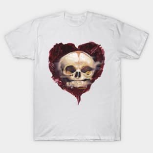 Ansekenamun - Heart Baby skull T-Shirt